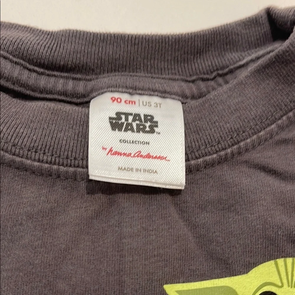 Hanna Andersson Star Wars Gray and Green Long Sleeve Tee